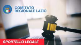 Il Comitato Regionale istituisce lo "Sportello Legale"