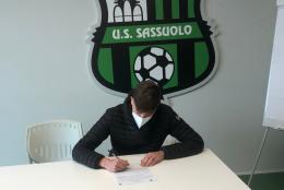 Matteo Cipolletti ai saluti. L'attaccante ha firmato con il Sassuolo