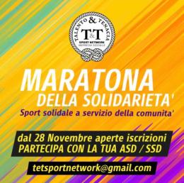 Sport solidale al servizio della comunità: parte la "Maratona della Solidarietà"