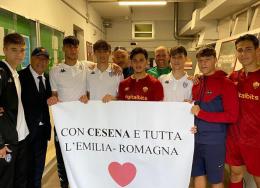 Roma e Cesena insieme a fine gara. "Tin bota Romagna!"