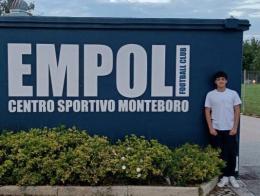 Monterosi, il portiere Tommaso Lorrai in prova all'Empoli