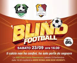 Passoscuro: sabato 23 settembre arriva il Blind Football