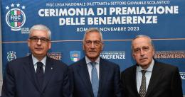 Benemerenze LND: premiati dirigenti e società per passione, impegno e responsabilità