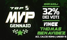 GIOVANILI - L'MVP di gennaio è Thomas Benavidez dell'Accademia Calcio Roma
