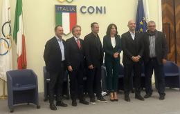 Al Salone d'Onore del Coni  si è alzato il sipario sulla stagione della Lega Calcio a 8