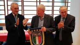 FIGC, Melchiorre Zarelli premiato da Gravina per i 22 anni di presidenza