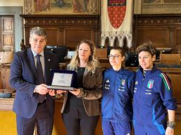 Le azzurre sbarcano a Prato per la doppia amichevole con il Portogallo