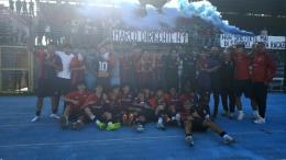 Tripudio Pomezia: il successo sul Cisterna dà il via alla festa 