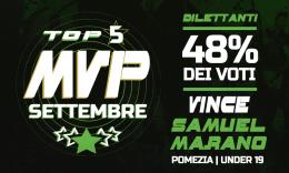 DILETTANTI - L'MVP di settembre è Samuel Marano