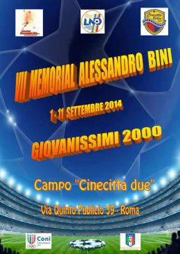 Memorial Bini, in campo a settembre: dopo tre anni la manifestazione torna sul campo del Cinecittà Bettini