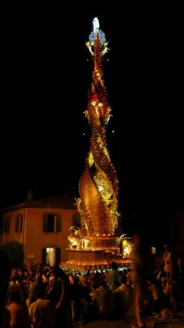 La macchina di Santa Rosa sfilerà stasera per le strade di Viterbo