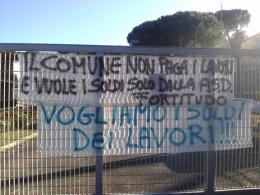 La protesta della Fortitudo Monteporzio contro il Comune