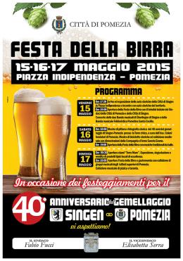 Pomezia si prepara a festeggiare il gemellaggio con Singen