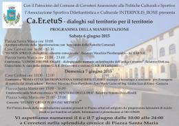 A Cerveteri due giorni di festa e dibattiti 