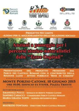 Il Parco dei Castelli Romani presenta il progetto No Limits 

