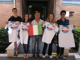Quattro giovani delle società romane a pranzo con la Nazionale