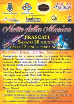 Un sabato a tutta musica per le vie di Frascati 