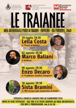 Il 19 Luglio primo appuntamento con "Le Traianee"