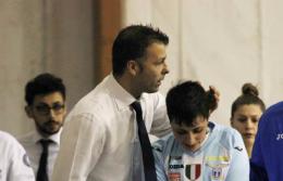 Roberto Lelli sulla panchina della Lazio 