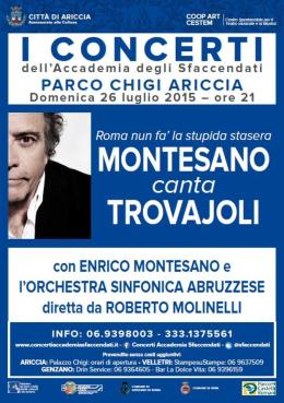 Enrico Montesano inaugura i concerti a Villa Chigi