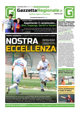 Scarica la nuova edizione del 6 settembre!