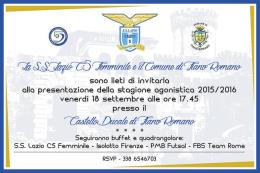 Il 18 a Fiano Romano si presenta la Lazio Femminile
