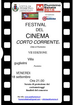 Fiumicino, al via il Festival  "Corto Corrente"