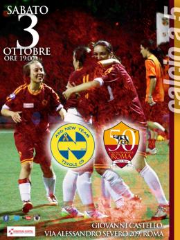 Per la Roma Calcio Femminile c'è la New Team Tivoli