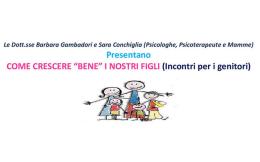 “Come crescere bene i nostri figli”. Incontri per i genitori