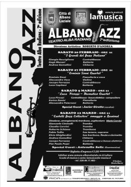 Albano, da domani all'Alba Radians la 7ª edizione di Albano Jazz