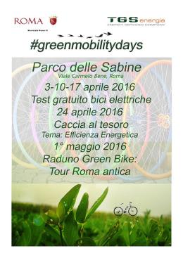 TGS Energia, ad aprile ci sono i "Green Mobility Days"