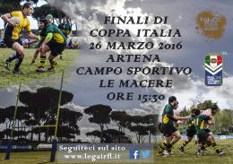 Rugby a 13 - Lirfl sabato la finale di Coppa Italia 