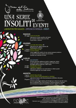 Castelnuovo di Farfa: "Insoliti Eventi", per promuovere Cultura... ed Olio