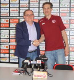 A2 - Ferentino e coach Luca Ansaloni ancora insieme