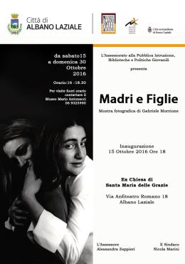 Albano - Domani l'inaugurazione della mostra Madri e Figlie