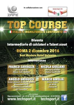 Top Course: diventa intermediario sportivo e talent scout