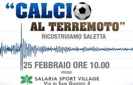 Sabato 18 la presentazione di "Calcio al Terremoto"