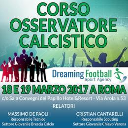 Dreaming Football - Corso per osservatore calcistico