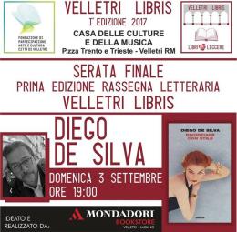 Festa di chiusura per “Velletri Libris”: c'è De Silva