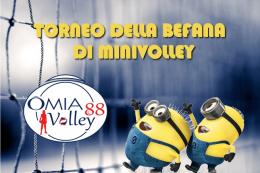 Omia Volley: torneo di minivolley per la Befana