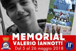 II Memorial Valerio Iannotti: si parte il 5 maggio