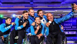 Frascati, medaglia paralimpica: Paolucci oro a squadre