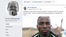 Sgombero Cara, Enrico Mentana e il suo Open "adottano" Cissé