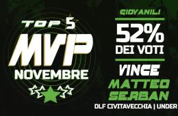 GIOVANILI - L'MVP di novembre &egrave; Matteo Serban del DLF Civitavecchia