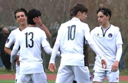 La Rappresentativa Under 15 esulta