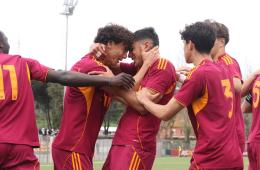 L'esultanza della Roma a Trigoria &copy;Cardini