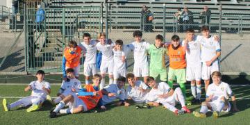 Festa del Frosinone a fine del big match contro la Vigor Perconti (Foto &copy;La Torre)