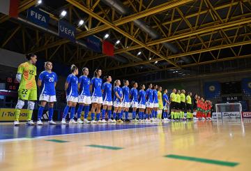 L'Italfutsal si raduna a Roma (©Figc)