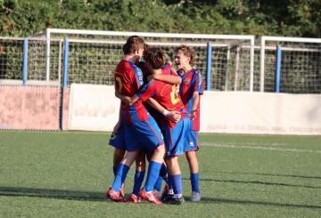 L'esultanza della Vigor Perconti contro il Frosinone ©GazReg