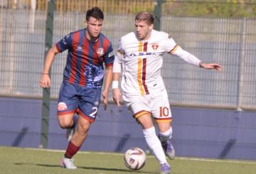 Filippo Franchi in azione contro il Tarquinia (Foto ©Cardini)